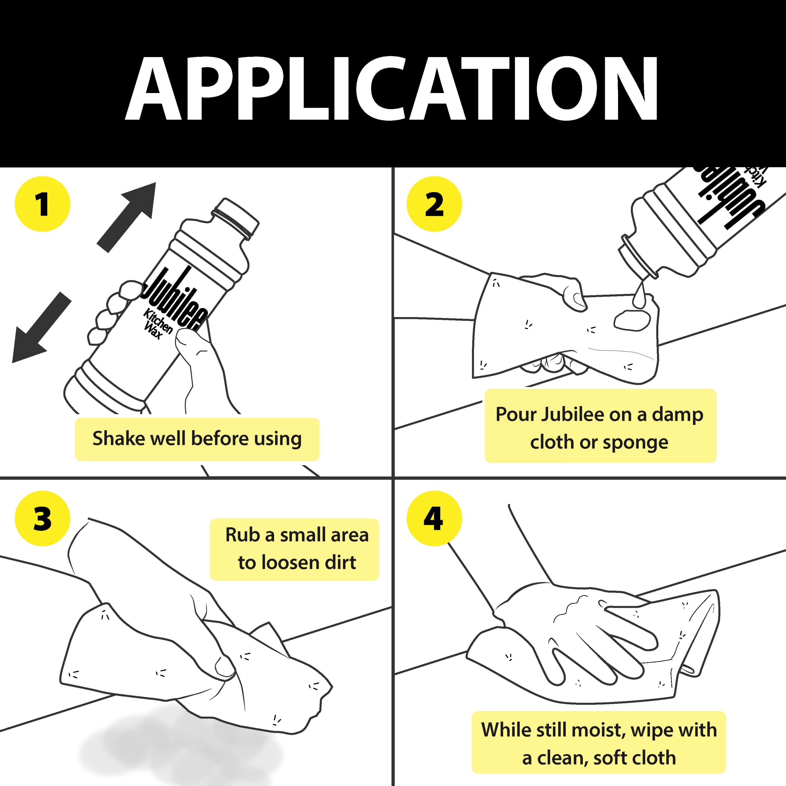 Jubilee Kitchen Wax (2-Pack) - Ultimate Kitchen Cleaner for Countertops, Appliances, and Cabinets/Clean & Shiny Surfaces/Easy-to-Use/Use for Countertops, Sinks, Tables, Tiles & More (524815) - Image 7