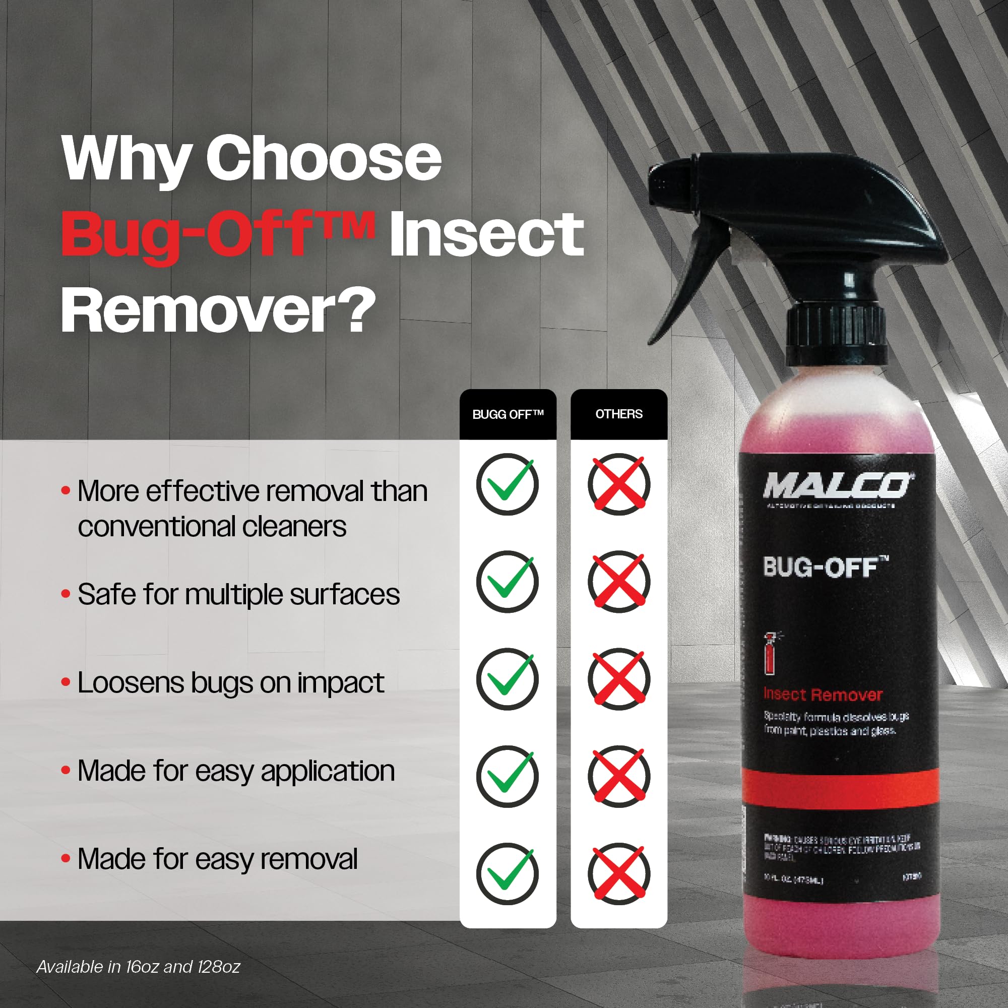 Malco Bug Off - Easy Removal from Auto Paint, Glass, Metal and Plastic Surfaces / 1 Gallon (107801) - Image 4