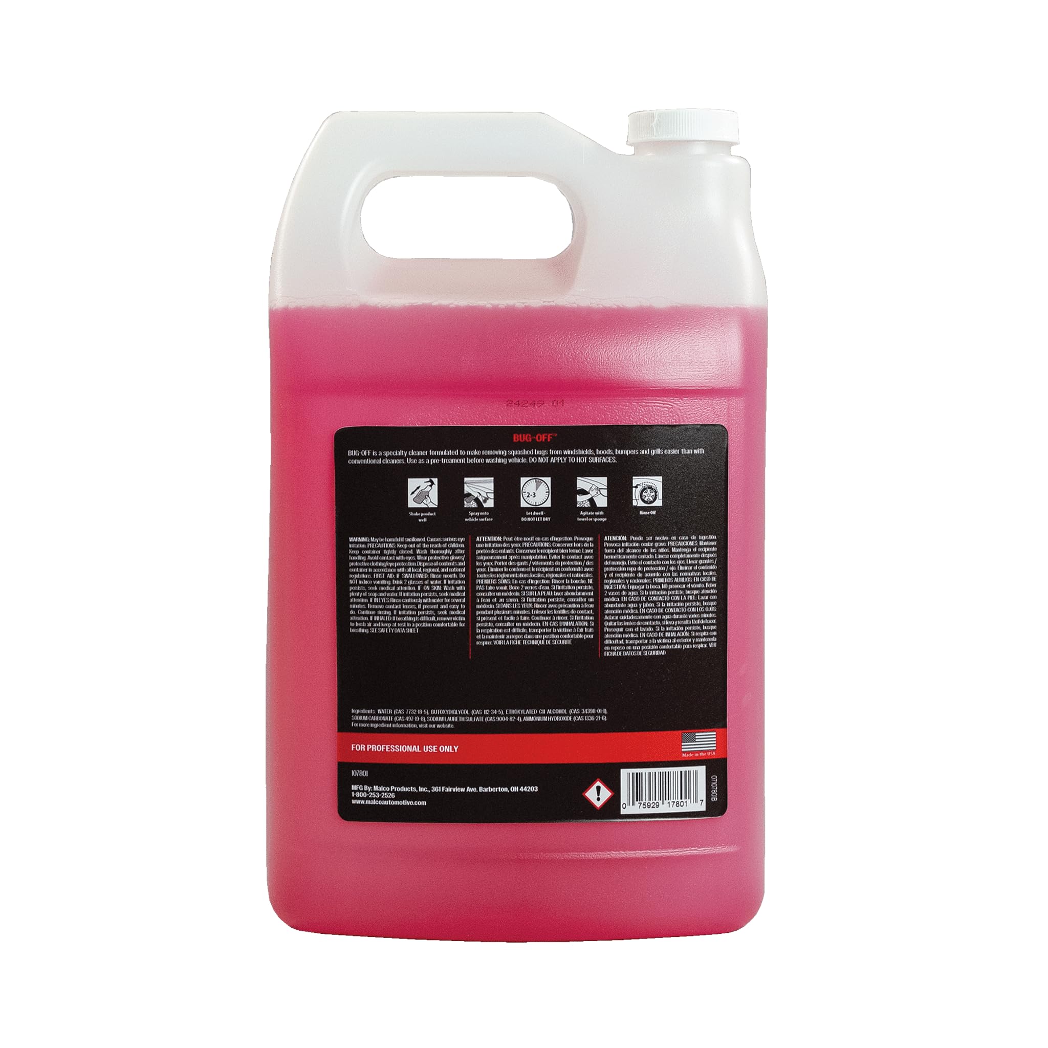 Malco Bug Off - Easy Removal from Auto Paint, Glass, Metal and Plastic Surfaces / 1 Gallon (107801) - Image 8