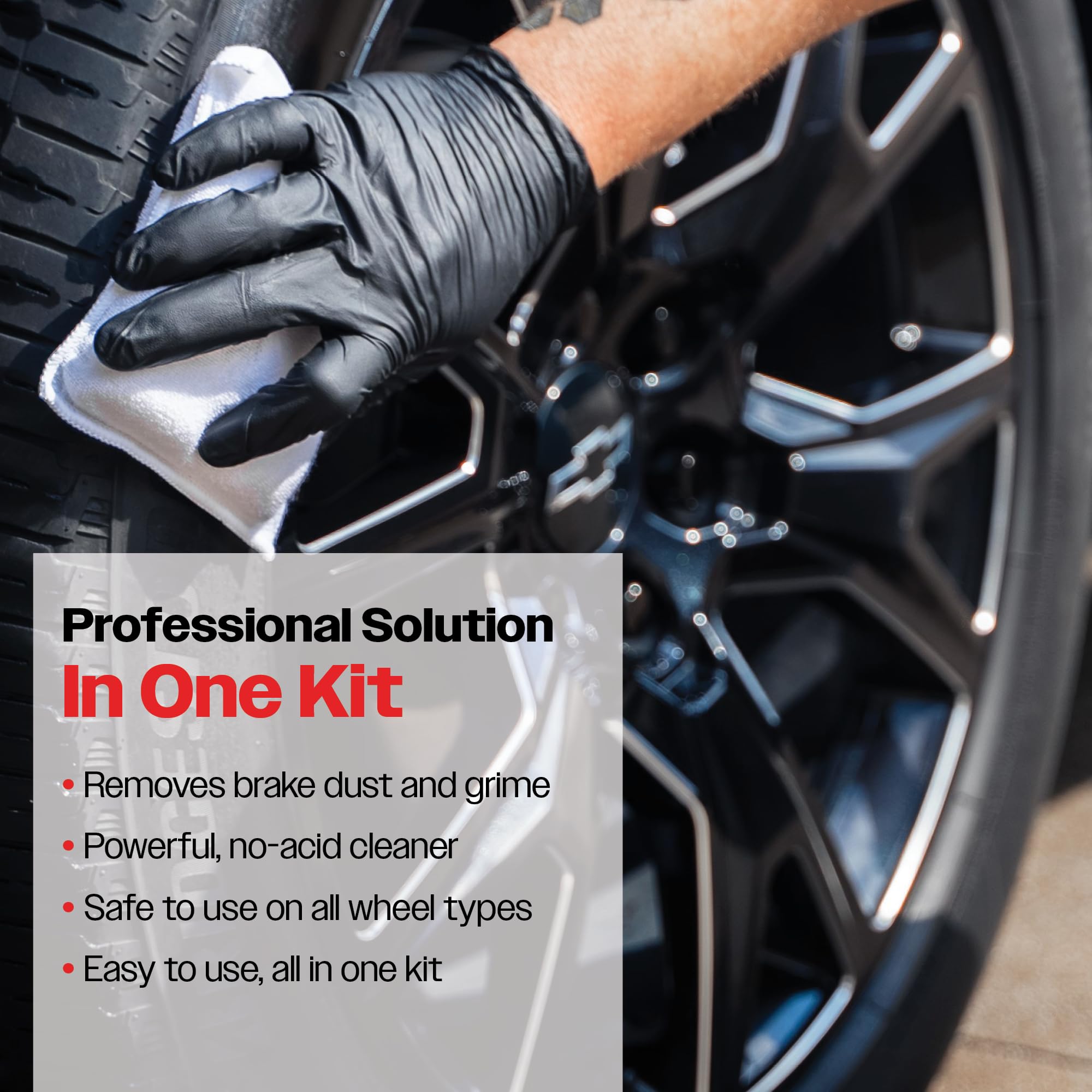 Malco Complete Wheel & Tire Cleaner – Fast Acting, Non-Acid Formula/Removes Dust, Grease, Oil, and Dirt from Entire Wheel / 16 oz. (122916) - Image 3