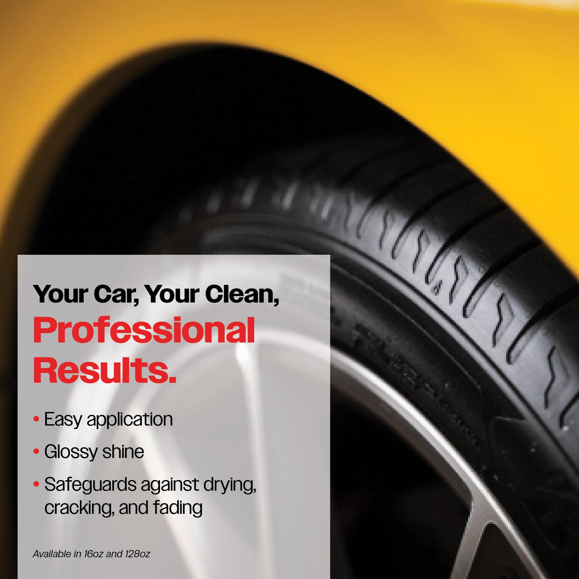 Malco E-ZEE Tire Shine Spray – Premium Emulsion-Style Dressing for All Vehicle Tires/Produces Deep Glossy Shine / 16 oz. (118116) - Image 3