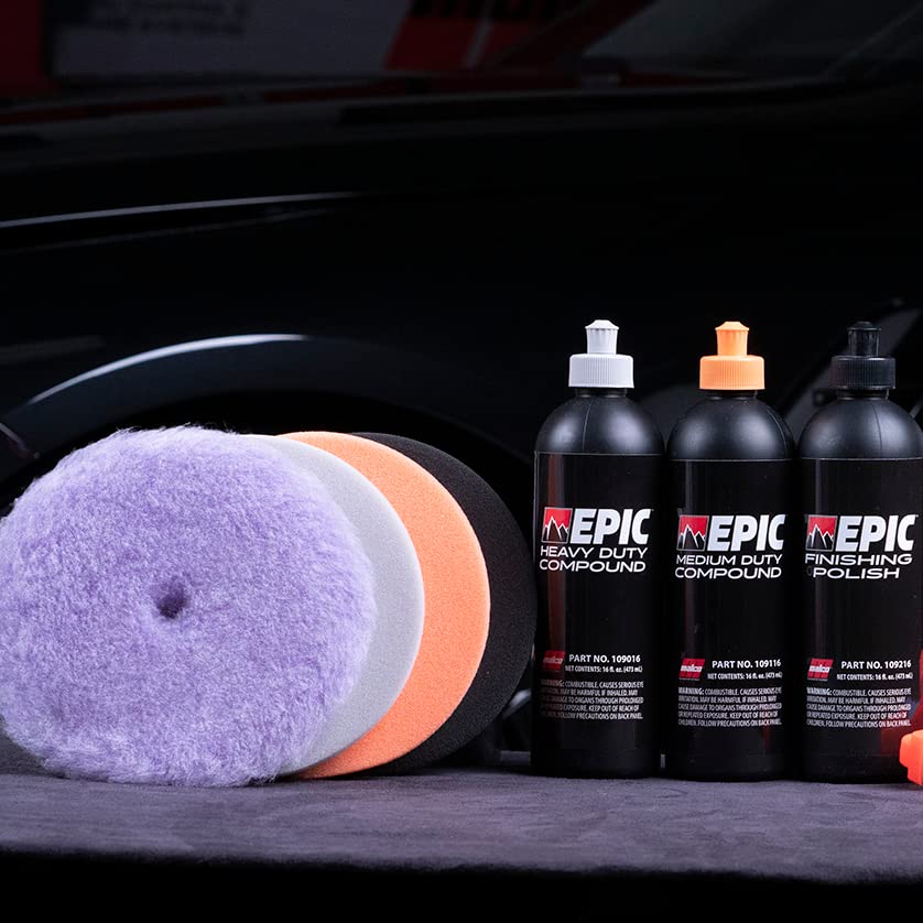 Malco Epic Black Foam Finishing Polish Pad 6.5 inch – Orbital Polishing Pad/Use with Malco Epic Finishing Polish (109232) / Swirl-Free and Dust-Free Finish / (840003) - Image 7
