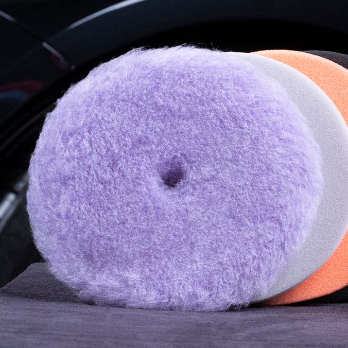 Malco Epic Purple Wool Heavy Duty Pad 6.25 inch – Orbital Polishing Pad for P1500 Sand Scratches/Use with Malco Epic Heavy-Duty Compound (109032) / Swirl-Free and Dust-Free Finish (840004) - Image 6