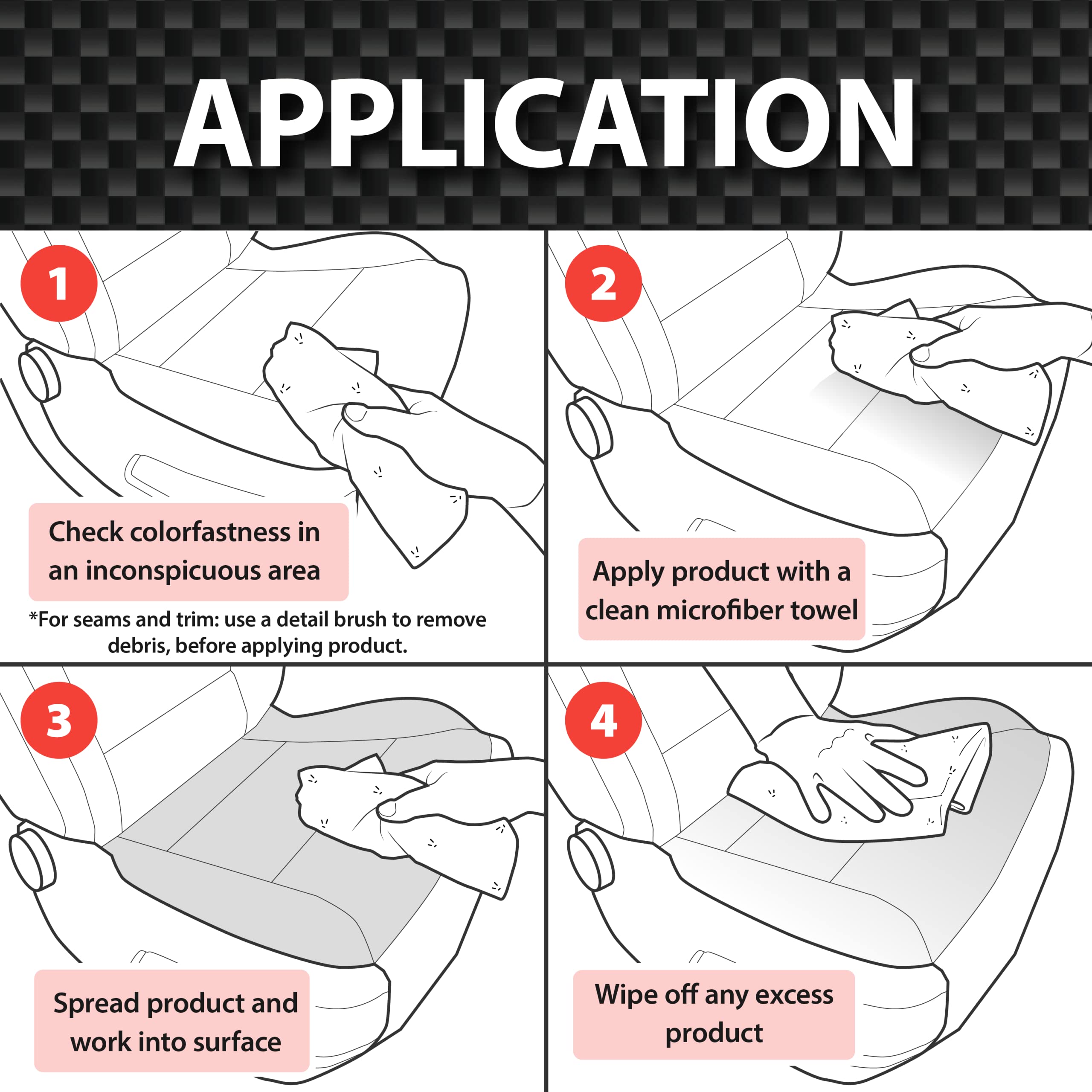 Malco Leather Conditioner for Cars - Cleans and Conditions Automotive Seats & Surfaces/Natural Moisturizers Soften, Restore and Protect Leather Interiors / 32 Oz (109932) - Image 3