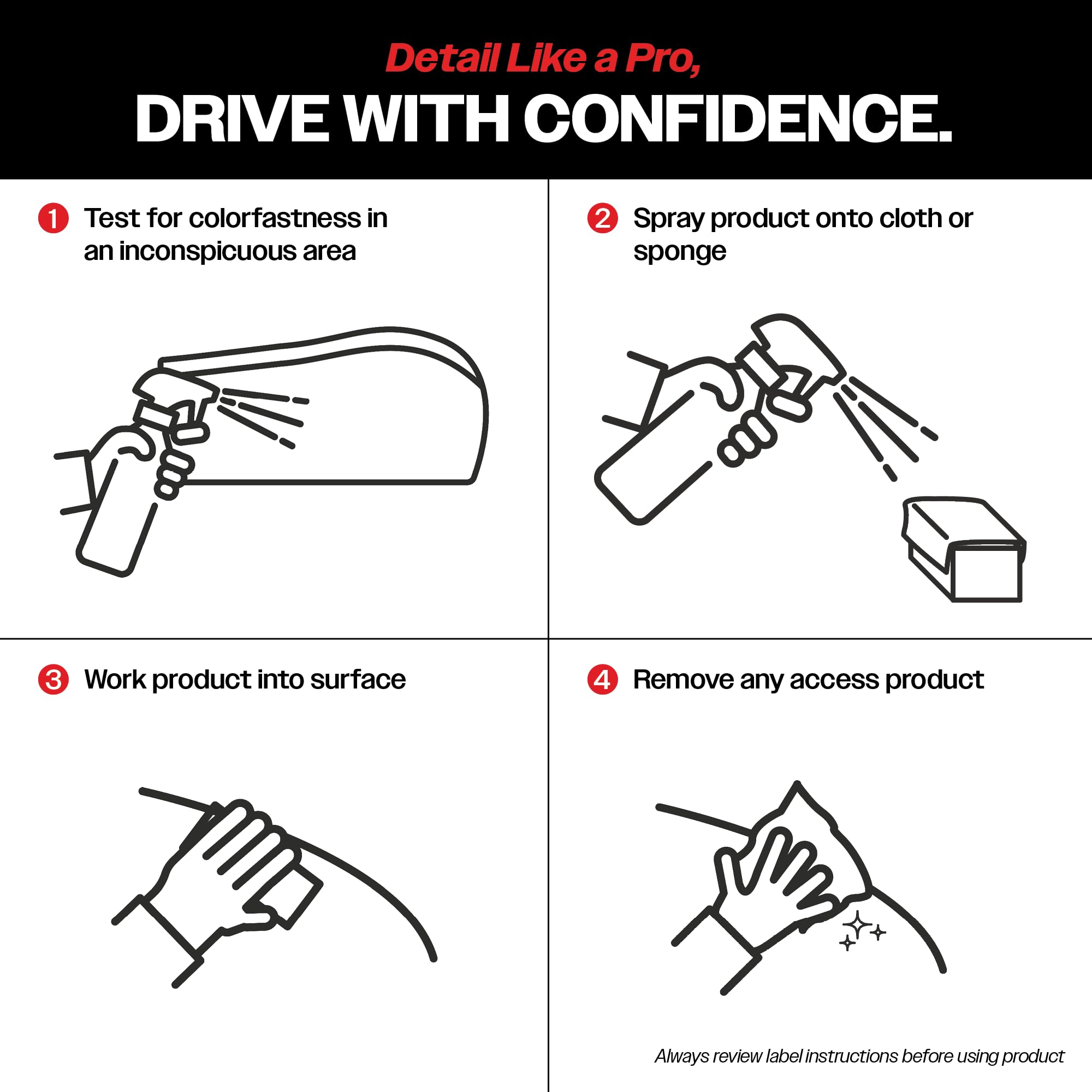 Malco Leather & Plastic Cleaner – Penetrates Deep to Remove Dirt, Grime and Oily Soils/Restores Leather, Plastic and Vinyl/Leaves Surfaces Clean, Shiny and Film-Free / 16 Oz. (100116) - Image 7