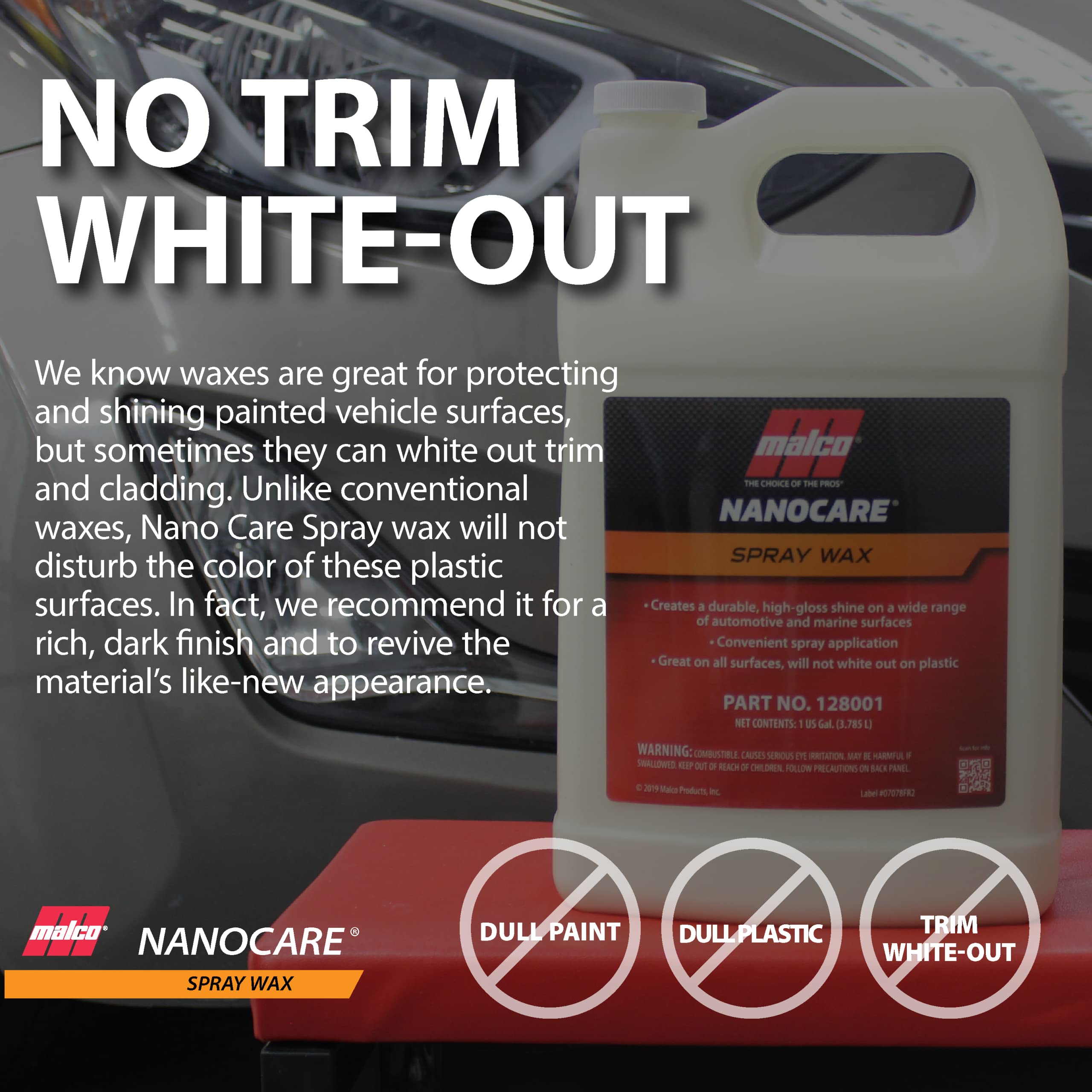 Malco Nano Care Spray Wax - Interior and Exterior Car Wax/Provides Long-Lasting Shine and Protection Both Inside and Outside Vehicle / 1 Gallon (128001) - Image 7