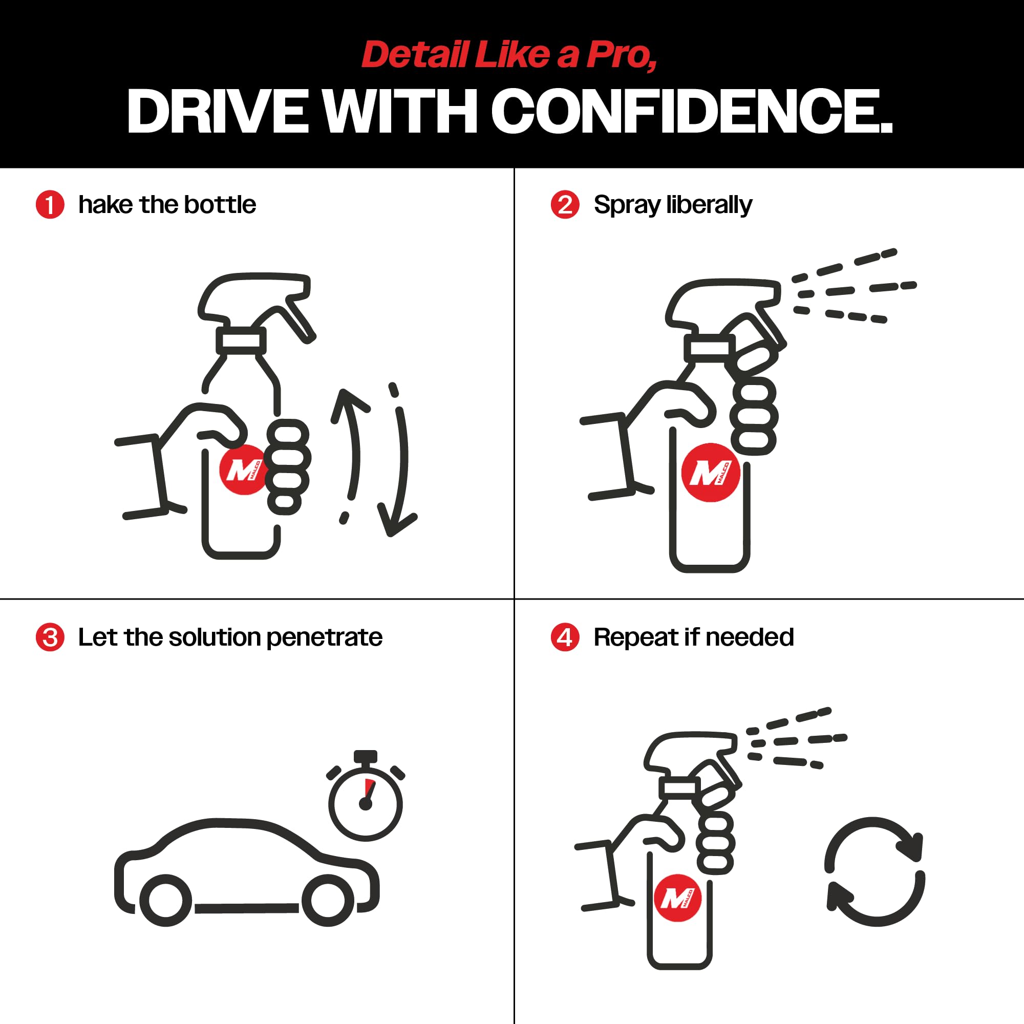 Malco Odor Sniper - Fragrance-Free Odor Eliminator for Car Interiors/Penetrates Odors at the Source/Chemically Neutralizes Foul Scents in Your Vehicle / 16 Oz. (199016) - Image 7