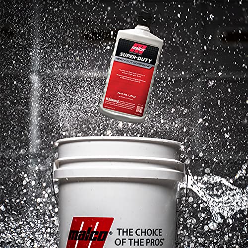 Malco Super Duty Heavy Cut Compound - Professional Cutting, Polishing and Finishing Compound/for Auto Paint Correction, Detailing and Buffing / 32 oz. (127632) - Image 8