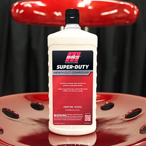 Malco Super Duty Heavy Cut Compound - Professional Cutting, Polishing and Finishing Compound/for Auto Paint Correction, Detailing and Buffing / 32 oz. (127632) - Image 9