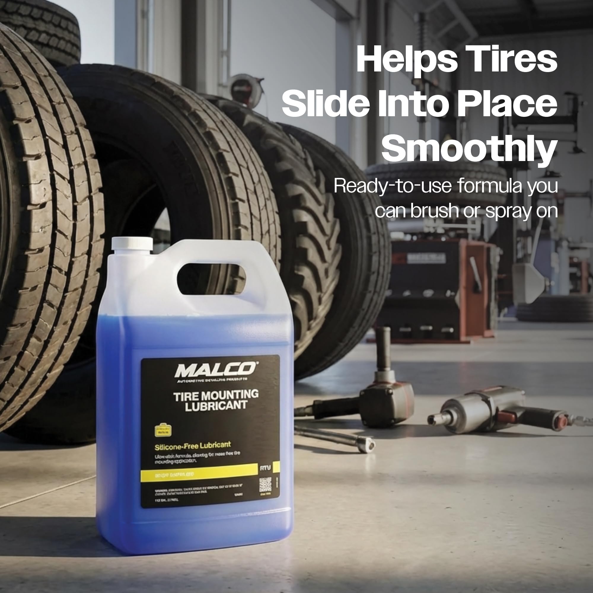 Malco Tire Mounting and Demounting Lubricant with Applicator - Tire Lube for Changing Tires/Improved Bead Seal & Rust Protection for Automotive, Truck, Farm, and Construction Tires - Image 4