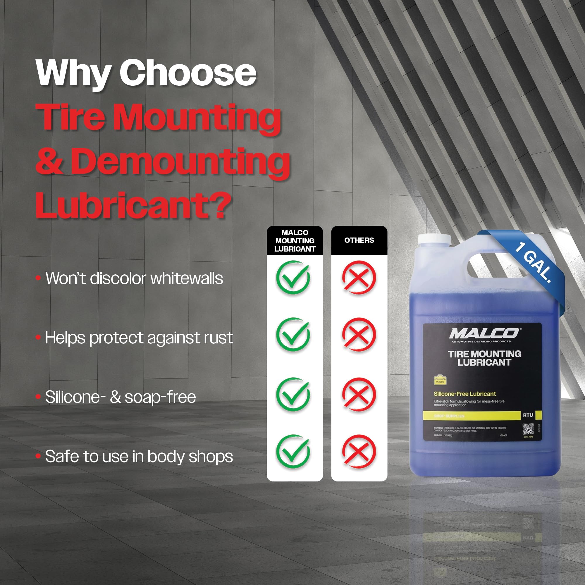 Malco Tire Mounting and Demounting Lubricant with Applicator - Tire Lube for Changing Tires/Improved Bead Seal & Rust Protection for Automotive, Truck, Farm, and Construction Tires - Image 5
